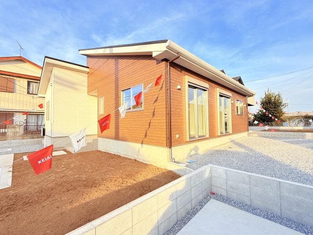 常総市豊岡町3期　新築戸建て　1号棟の外観