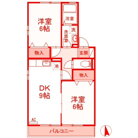 フィオーレ湘南山手　A棟の間取り