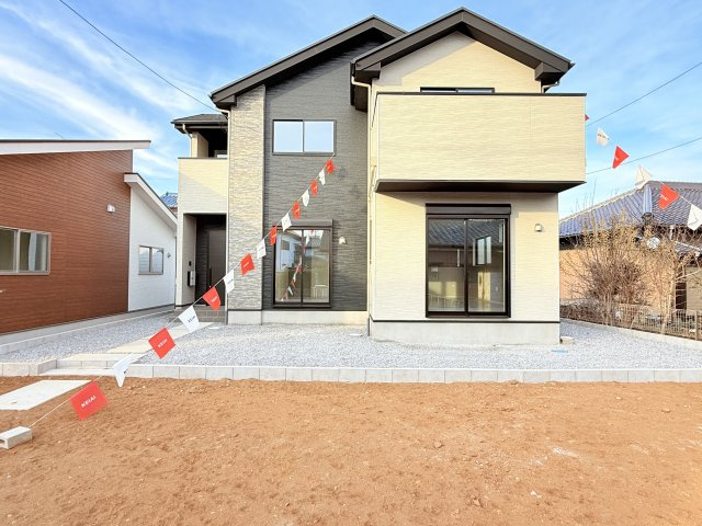 常総市豊岡町3期　新築戸建て　2号棟の外観