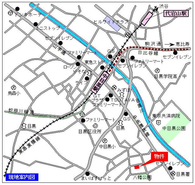 ユニ・サンクの地図