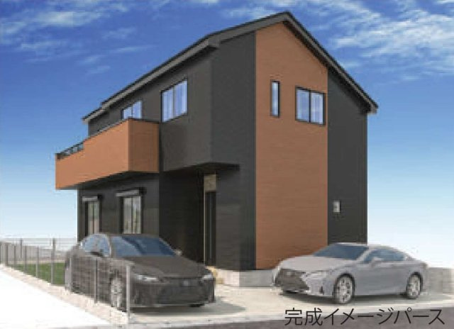 【横浜市旭区小高町66-11新築戸建て】★仲介手数料無料★（左近山小学校・左近山中学校）の外観パース