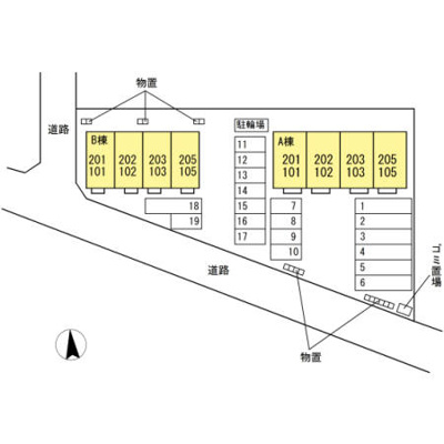 【区画図】 | 中ノ町タウン Ｂ