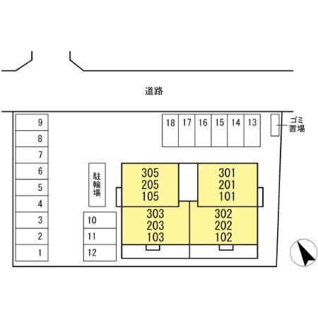 【区画図】 | D-ROOM平田台