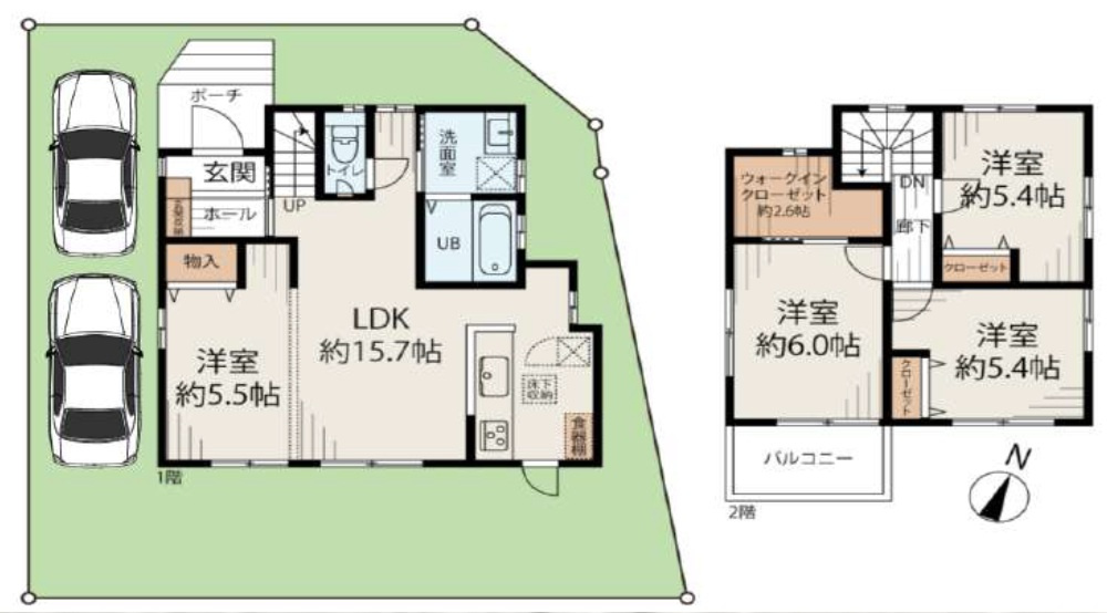 あきる野市野辺　リフォーム住宅の間取り