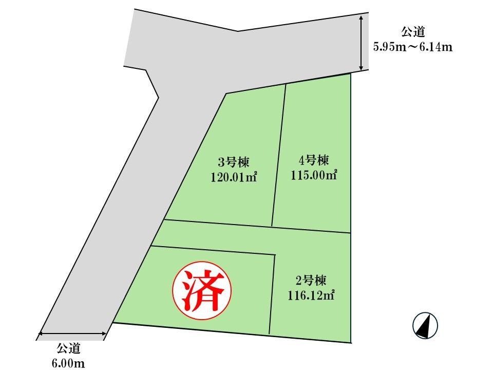 【GRAFARE　ZEH水準仕様】東大和市南街６期の区画図