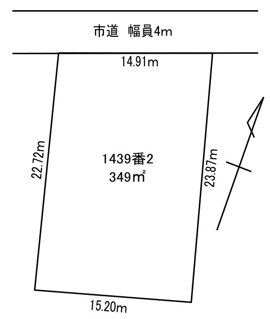 新潟市北区名目所3丁目　売地の画像