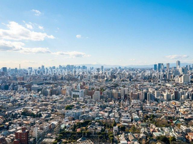ステーションガーデンタワーの展望|どこまでも青空が続く36階からの素晴らしいロケーション。晴れた日には全てのお部屋から富士山が望めます。