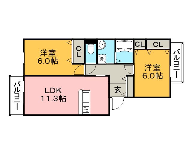 ミルキークォーツの間取り