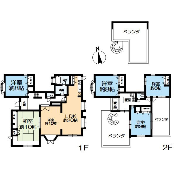 朝谷町一戸建の間取り