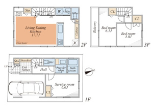 【間取り】 | ご自宅から現地まで、当社スタッフがお車にて、「お迎え・お送り」をしております。ぜひお気軽にお問い合わせくださいませ♪
