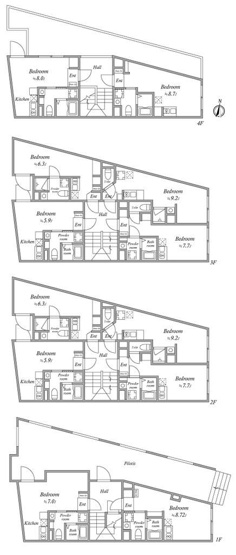 【間取り】 | Ｍｉ６　Ｒｅｓｉｄｅｎｃｅ（エムアイシックスレジデンス）