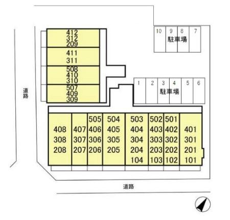 SOLARE横浜の区画図