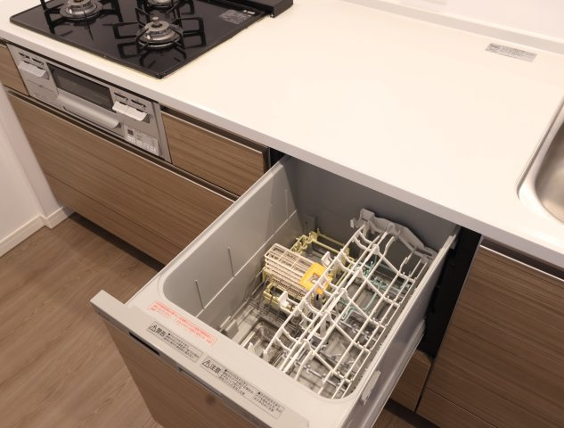 アルファステイツ上乃木のキッチン|食洗機付きなので家事の時間短縮に繋がります！