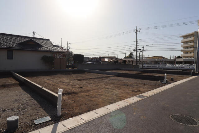 ブルーミングガーデン宇都宮市中戸祭１丁目　新築一戸建ての駐車場|造成後