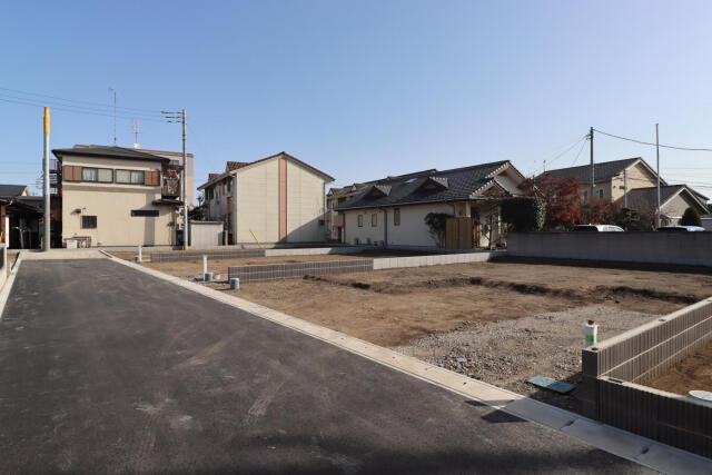 ブルーミングガーデン宇都宮市中戸祭１丁目　新築一戸建ての外観|造成後