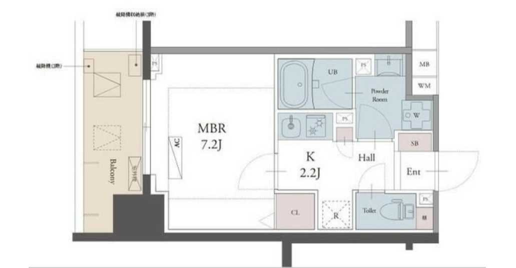 ラグゼナ用賀　駅近　ペット相談　エコキューブの間取り