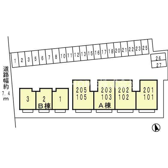 コンフォートテラス　Ａ棟のその他共用部分|駐車場2台分確保あります☆
