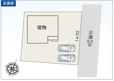 【区画図】 | 掛川市各和 2期 新築一戸建て | 区画図です
