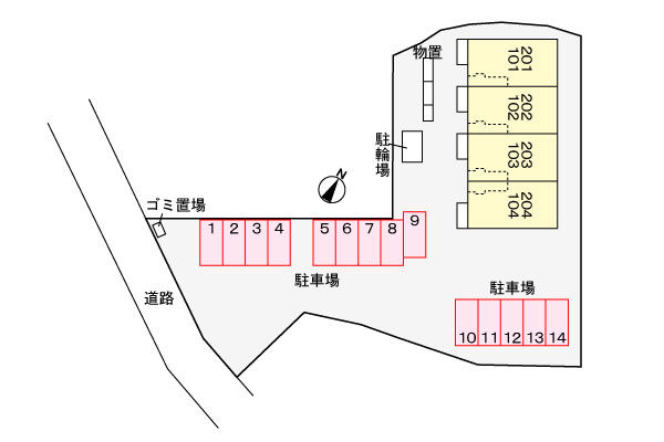 メゾン　リーブルの駐車場|駐車場