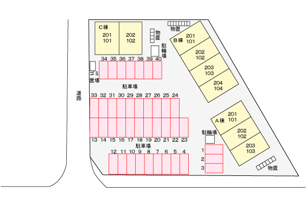 ソール・オリエンスＢの駐車場|駐車場