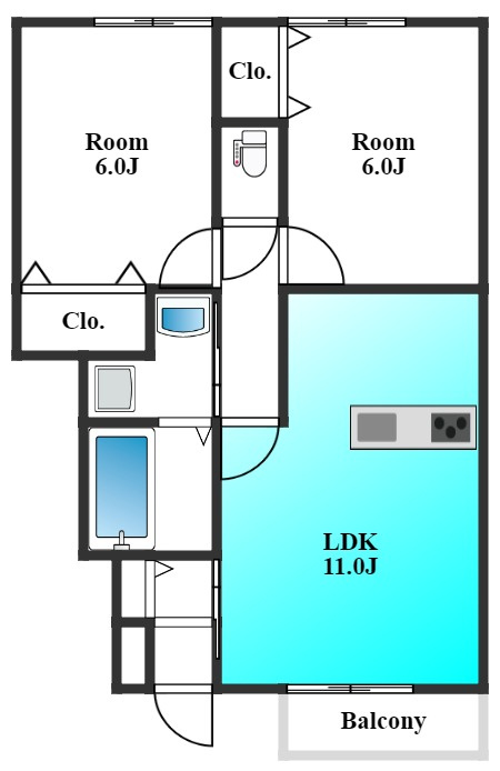 前橋市野中町のアパート