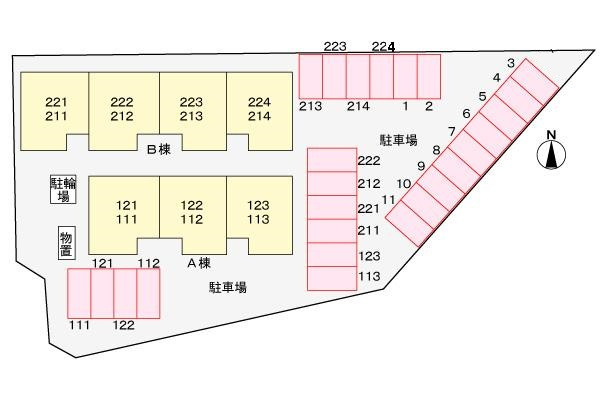 アスペンベールＡの駐車場|駐車場