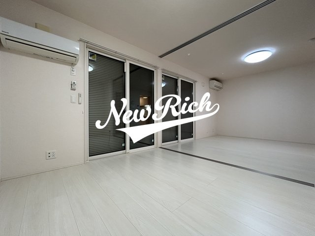 前橋市青柳町のアパートのバルコニー