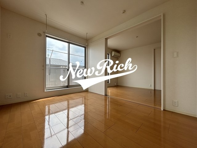 前橋市天川原町１丁目のアパートのバルコニー