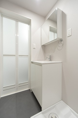 【洗面所】 | CocoCalm半道橋(ココカルム半道橋) | シンプルで使いやすい洗面台です！