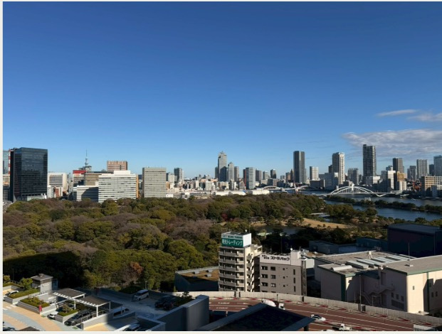 【展望】 | ★仲介手数料無料★スカイグランデ汐留（浜離宮を望む17階・角住戸）