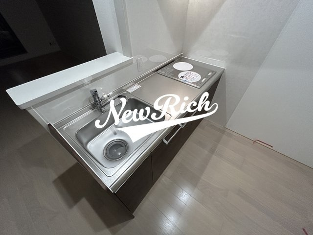 前橋市三河町２丁目のアパートのキッチン