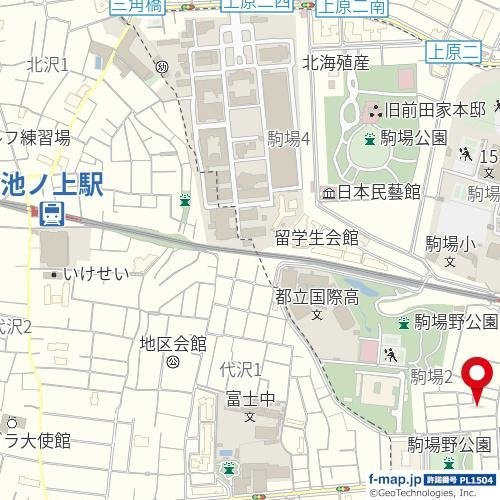 リムテラス駒場の地図