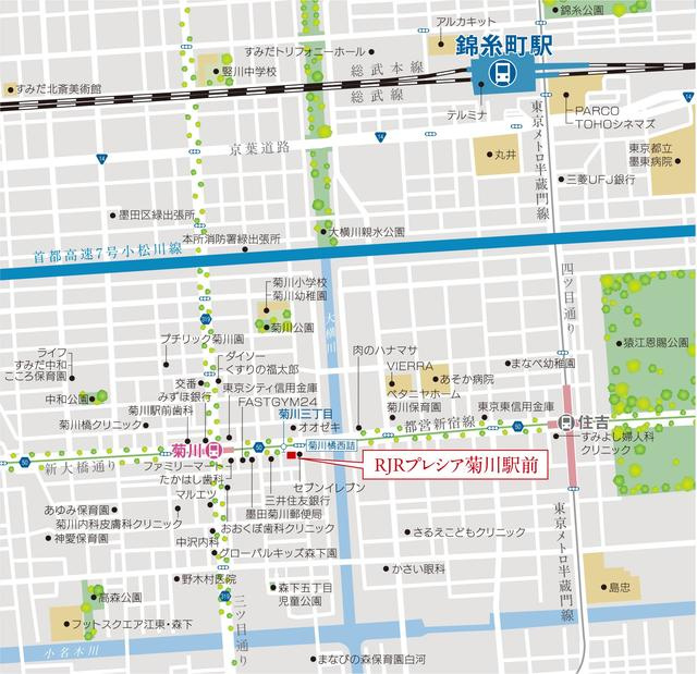 ＲＪＲプレシア菊川駅前の地図