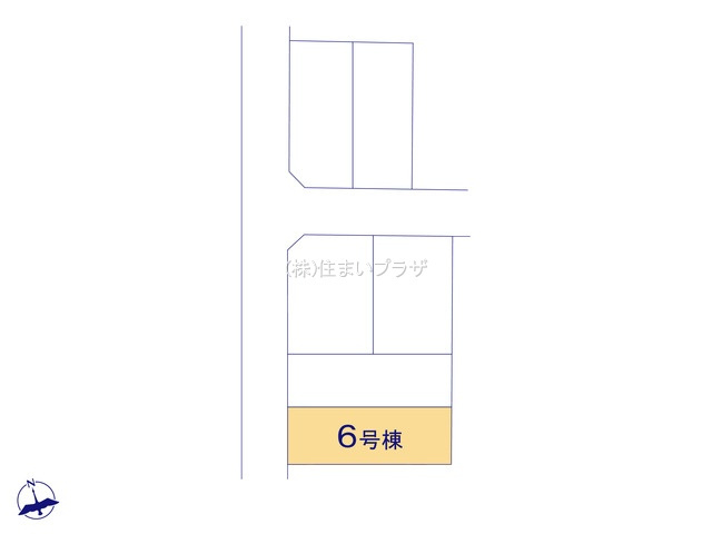 仲介手数料無料）岩倉市大山寺町神田６号棟の区画図