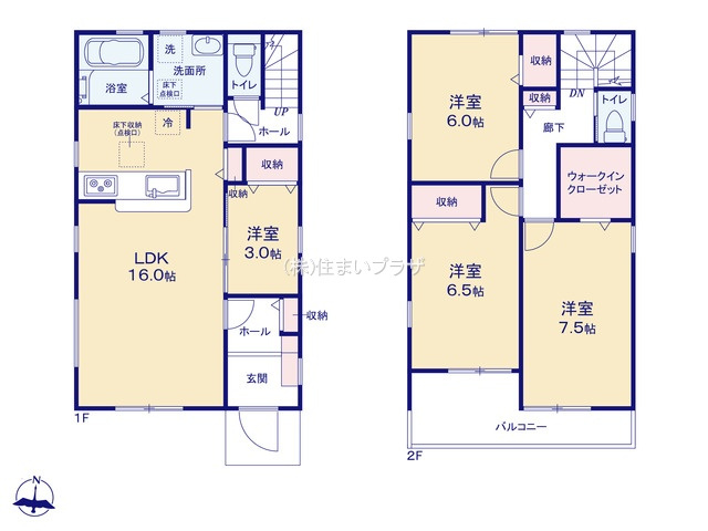 仲介手数料無料）岩倉市第１宮前町１号棟の間取り