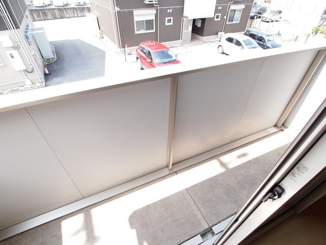 カルチェ赤坂Ａ棟のバルコニー