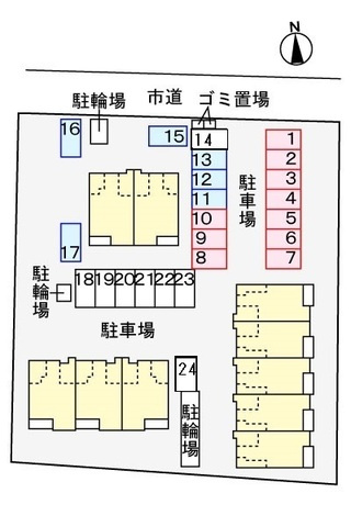 Sunny Field Southの駐車場