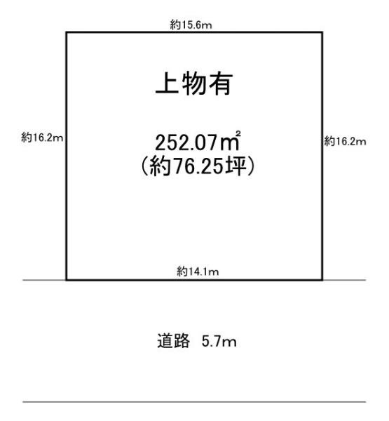香芝市関屋北２丁目の売地の土地図
