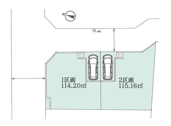 横浜市金沢区金沢町の売地の区画図