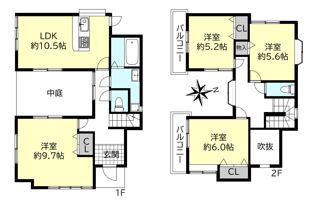 神戸市西区天が岡戸建の間取り