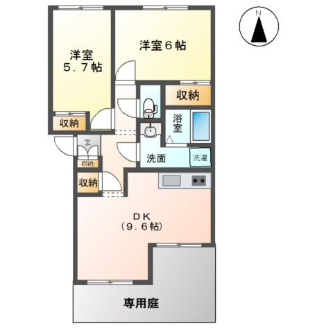 シティルミナスⅡの間取り