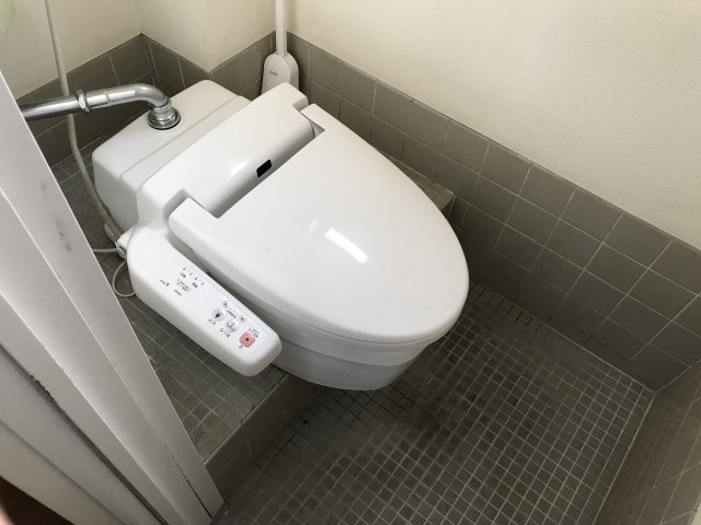 賀山ビルのトイレ|落ち着いた色調のトイレです