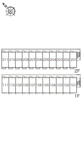 レオパレス城南の区画図