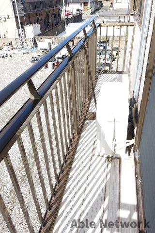 若葉住宅のバルコニー