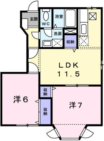 リリースタウンの間取り