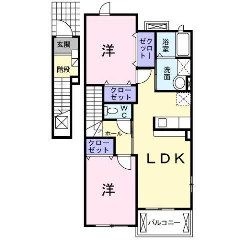 フレミールＡの間取り