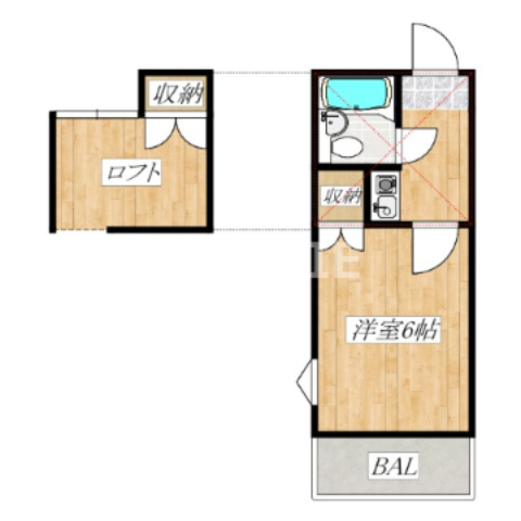 モンリヨンの間取り|便利なロフト付き！