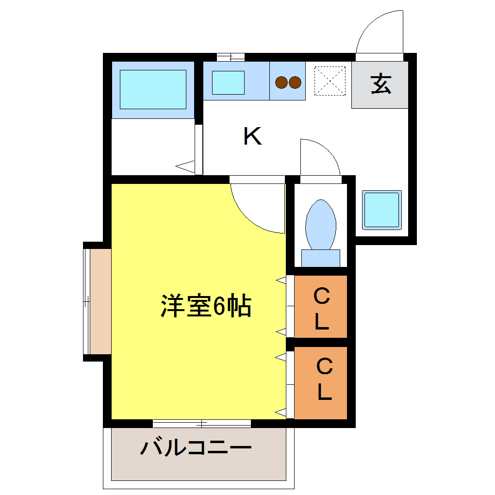 プチパレス銀杏の間取り