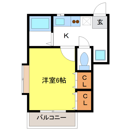 【間取り】 | プチパレス銀杏