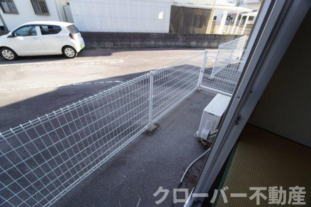 コーポラス津森のバルコニー